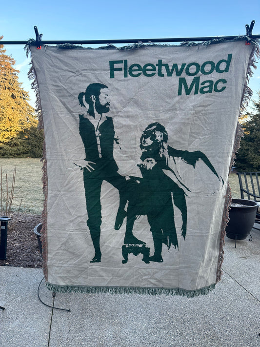 Fleetwood Mac woven tapestry blanket - 100% cotton