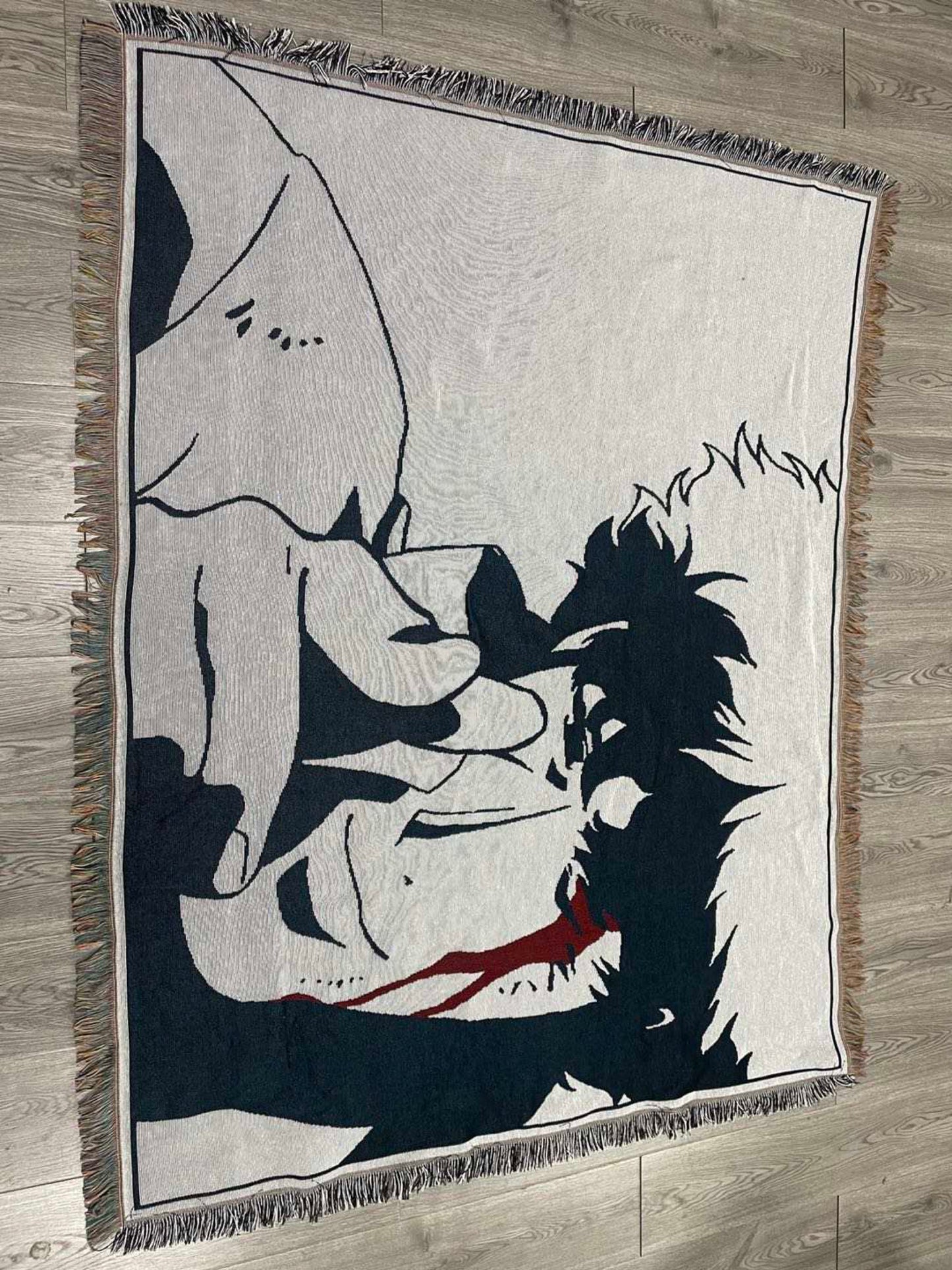 Spike cowboy bebop woven tapestry blanket - 100% cotton