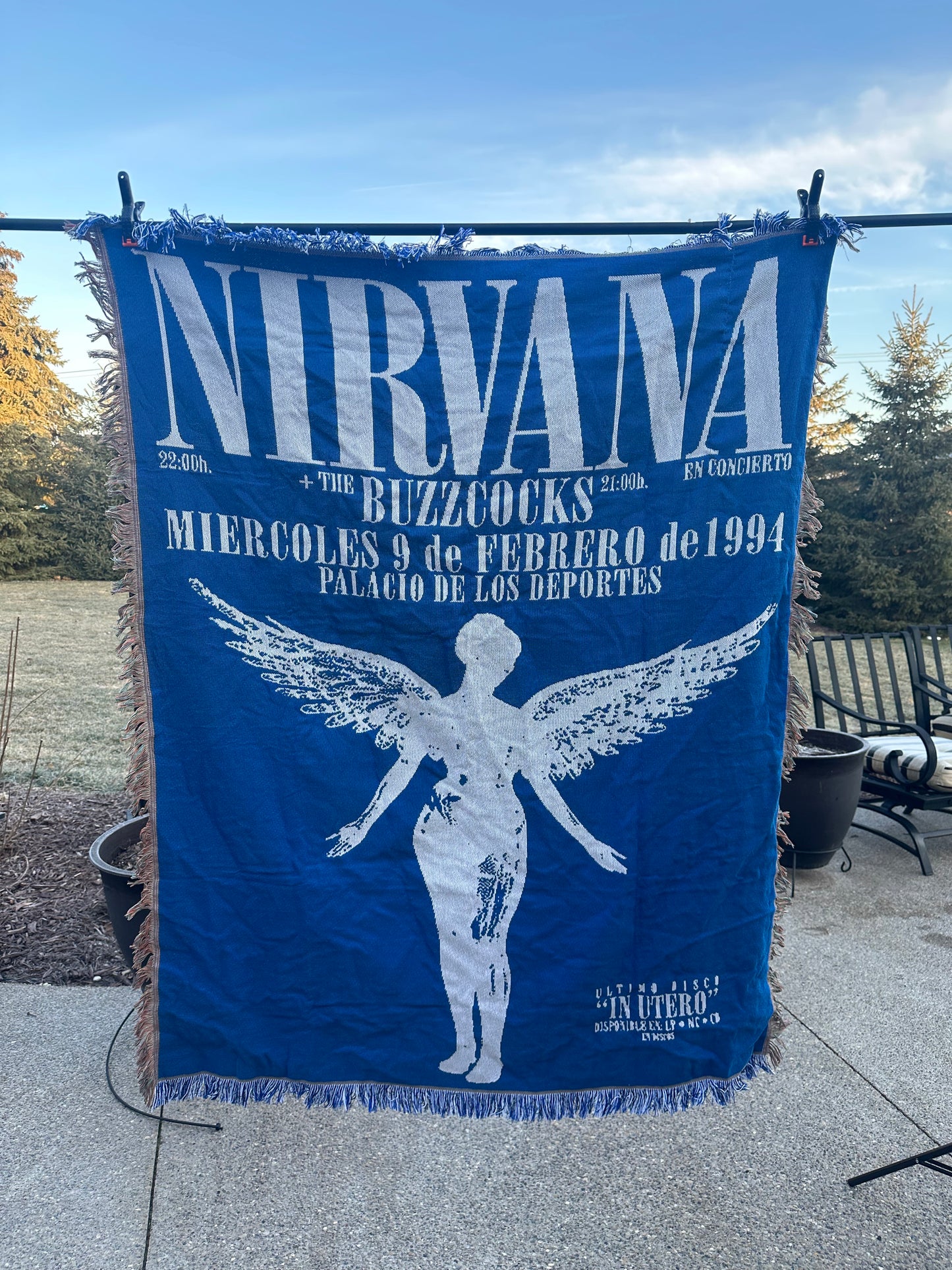 Nirvana woven tapestry blanket - 100% cotton