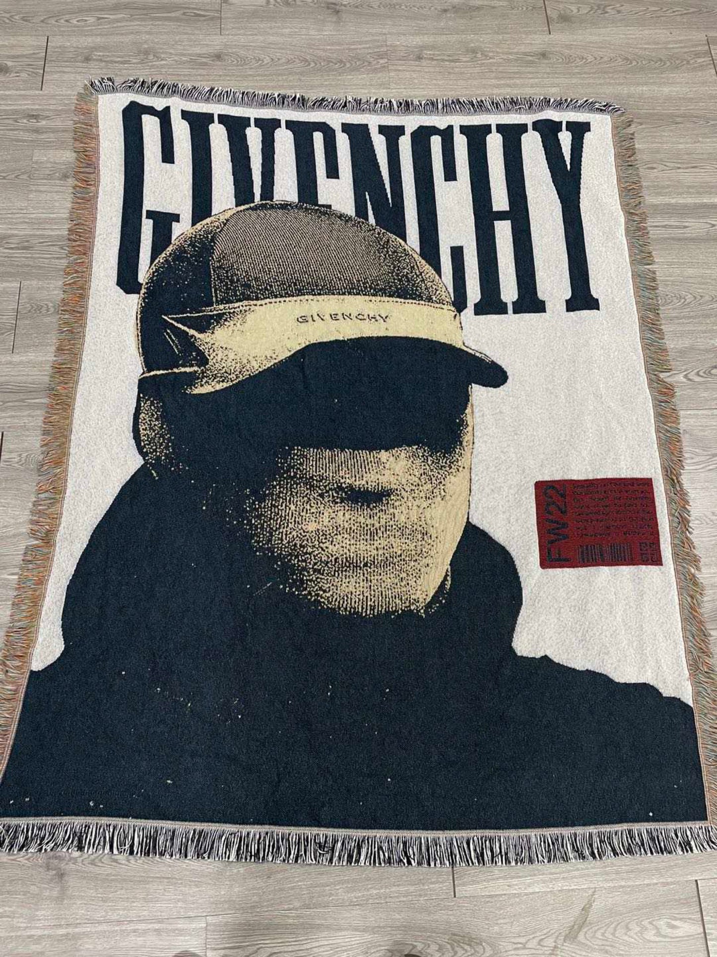 Givenchy art woven tapestry blanket - 100% cotton